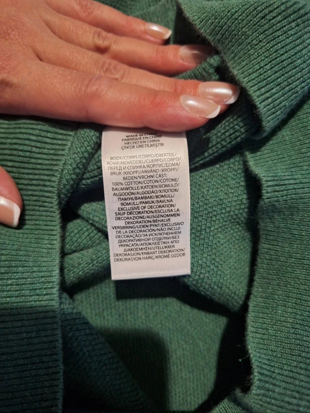 Polo by Ralph Lauren Heathered Green Crewneck Sweater